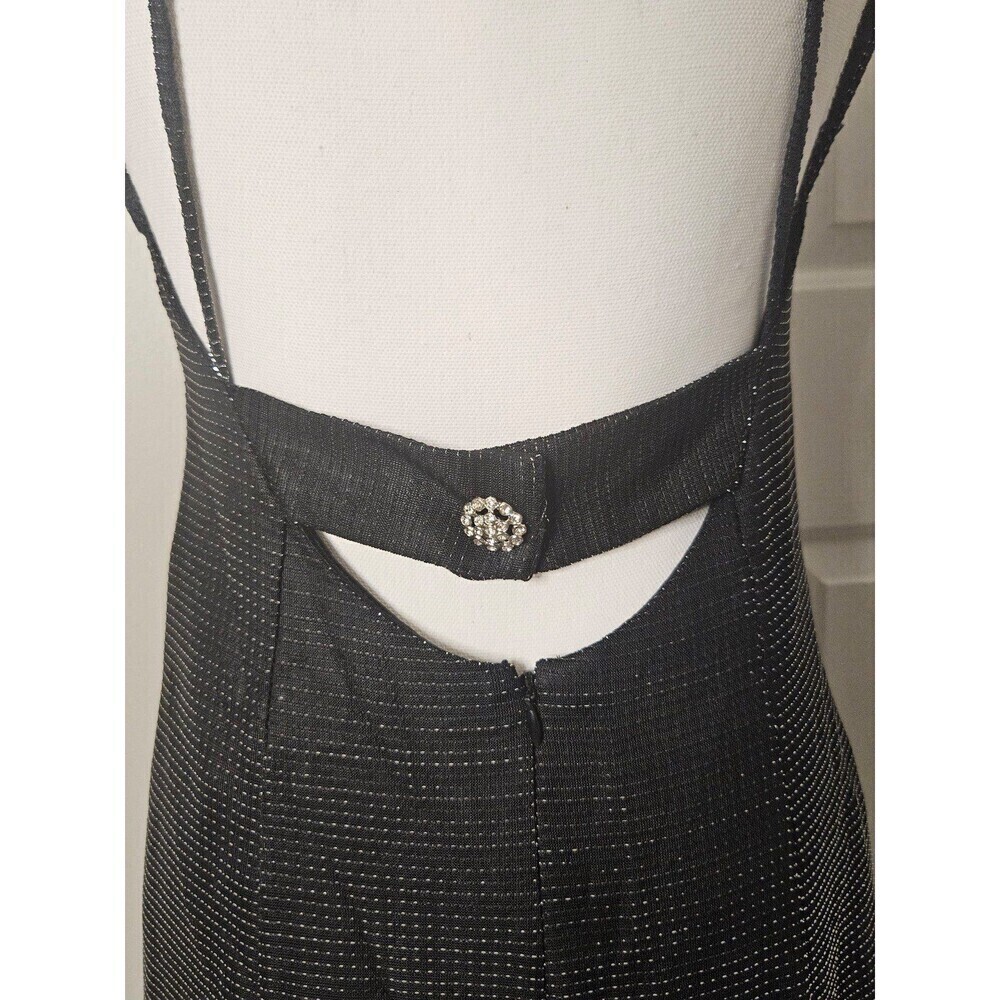 Betsey & Adam Vintage Black Metallic Formal Dress - Picture 8 of 12